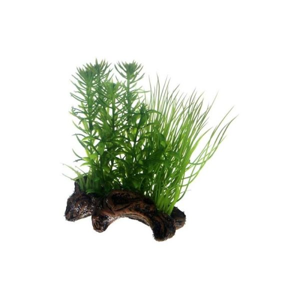 Hobby decorative aquarium plant Flora Root 2-S with air pump holder