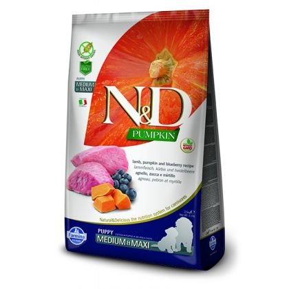 N&D Grain Free Pumpkin Lamb & Blueberry Puppy Medium & Maxi